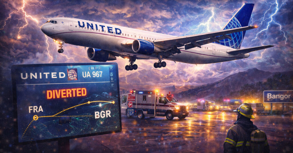 United Flight UA967 Diverted